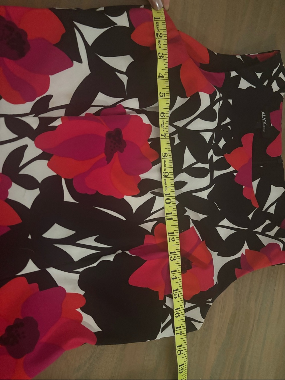 Alyx Vibrant Floral Midi Dress in Black and Pink - Picture 4 of 6